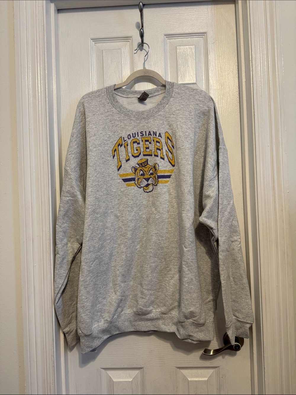 Old School Logo LSU Tigers Sweatshirt